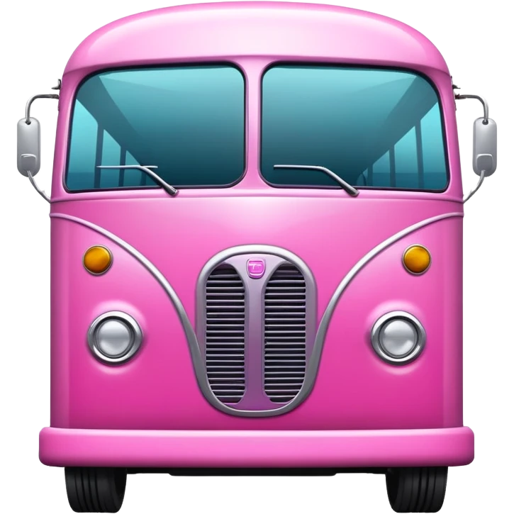 Pink bus emoji