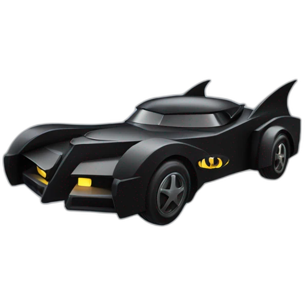 Batmobile speeding emoji