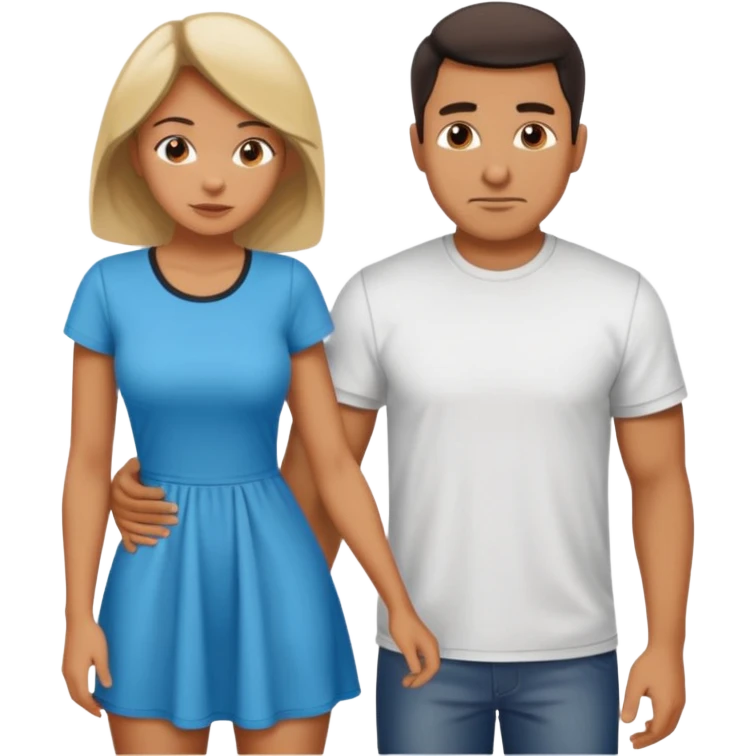 A women being bent over behind a Latino man emoji