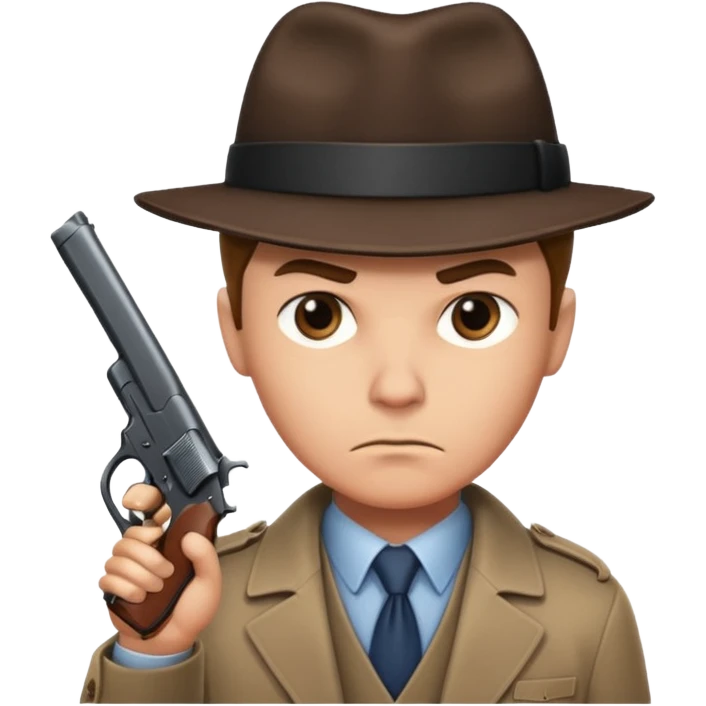 Detective  with gun  emoji