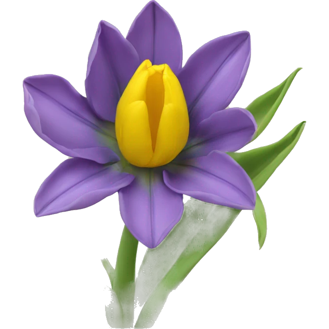 Thisle with yellow tulip emoji