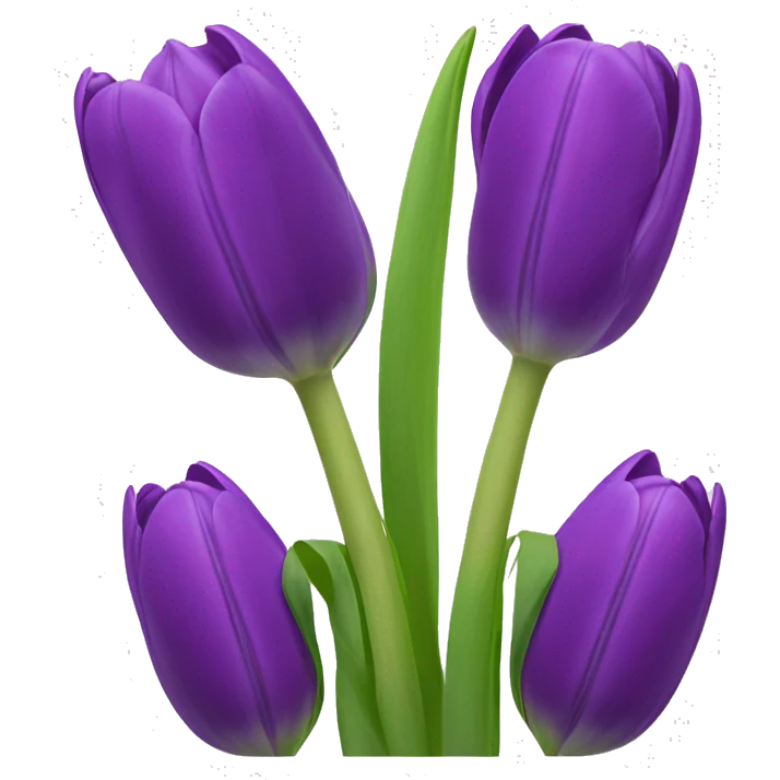 Tulipes violette  emoji