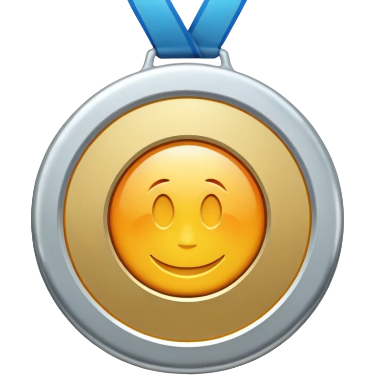 silver medal with a 2 inside emoji