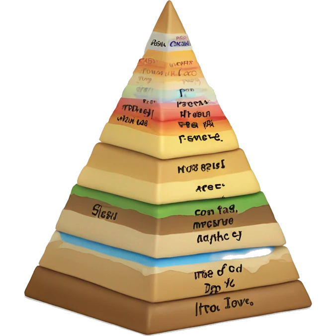 Maslow's pyramid of needs emoji