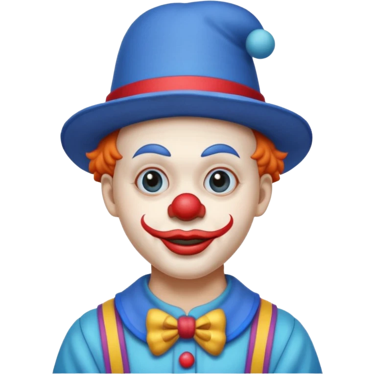 clown with blue hat and clothes emoji
