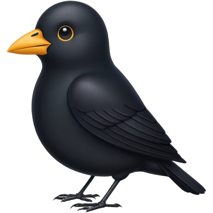 black bird emoji