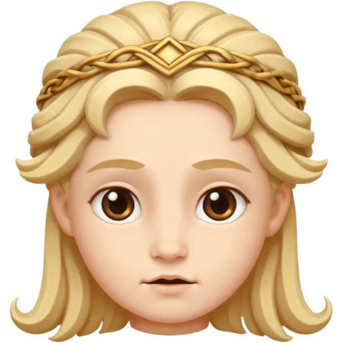 greek mithology character, cute and with emotion emoji