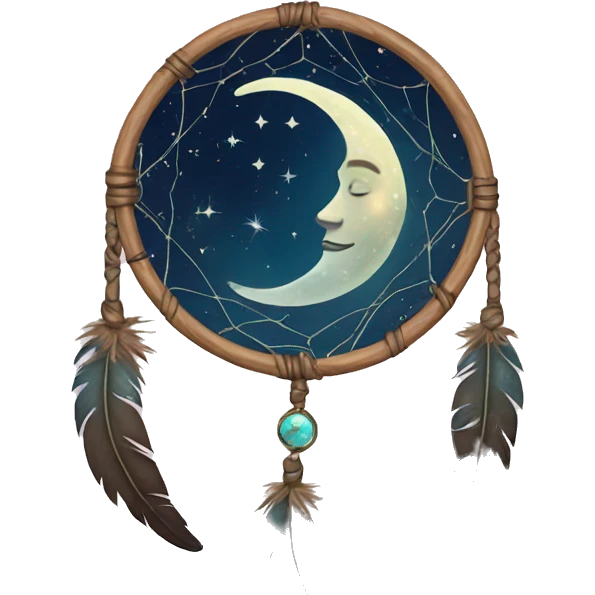 moon-and-stars-dreamcatcher emoji