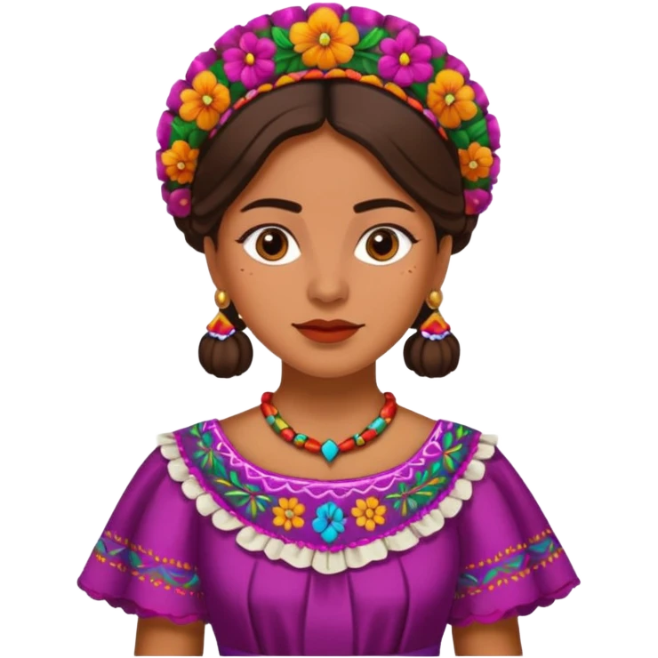 1900's mexican female emoji