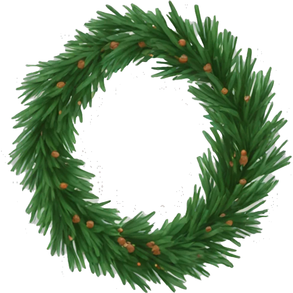 Pine garland emoji