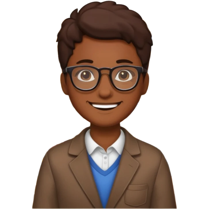 grown  2D line-drawn character + small shop emoji