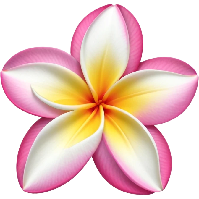 plumeria without yellow center emoji