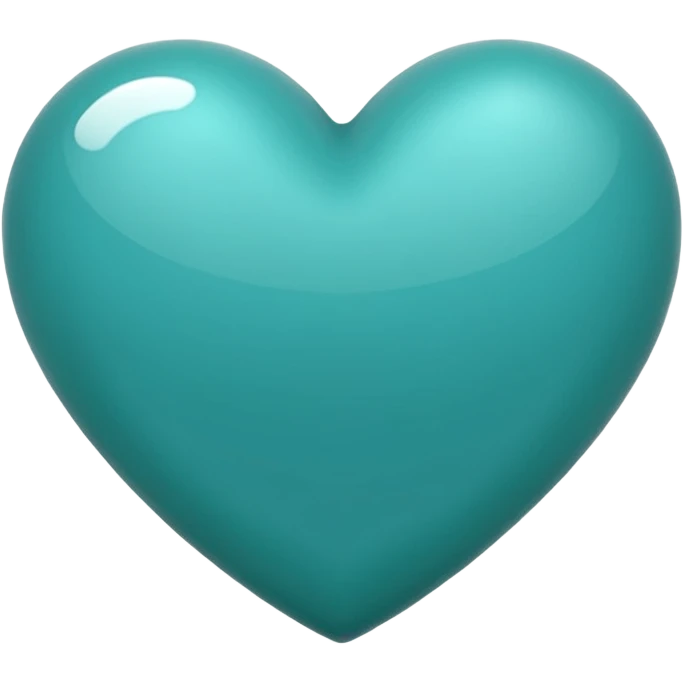 Teal heart emoji