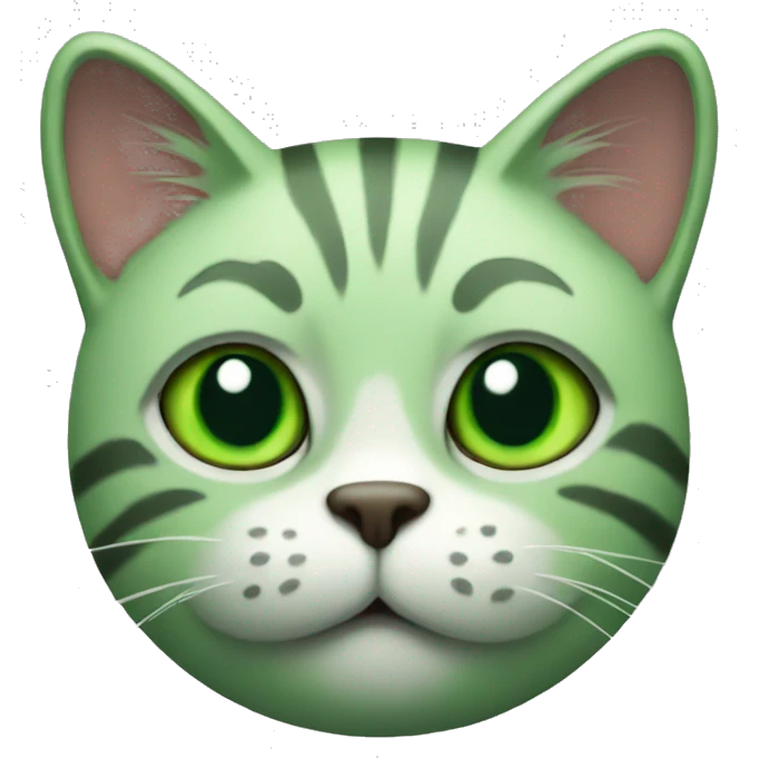GREEN CAT emoji