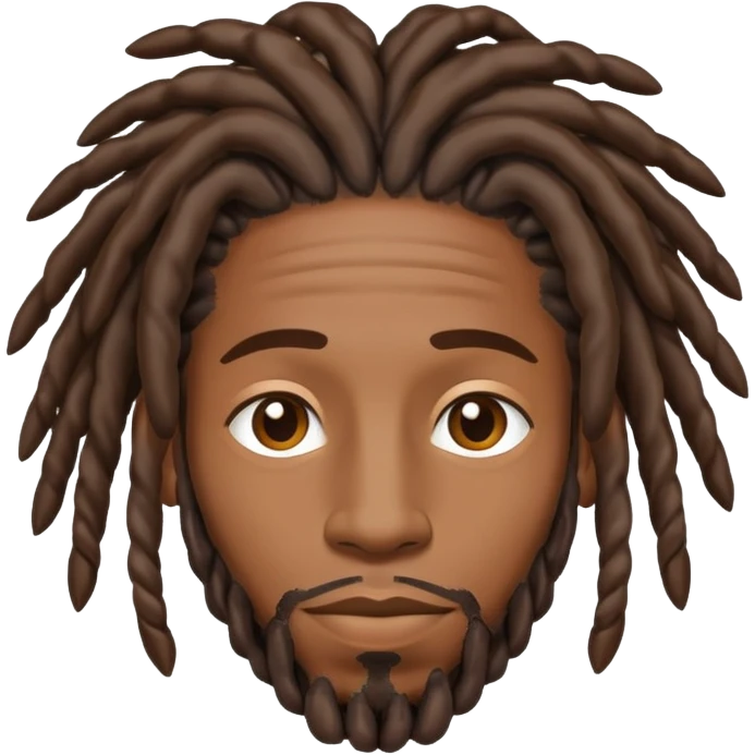 Black man with locs idk emoji  emoji
