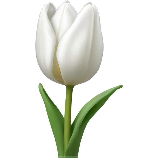 White tulip emoji