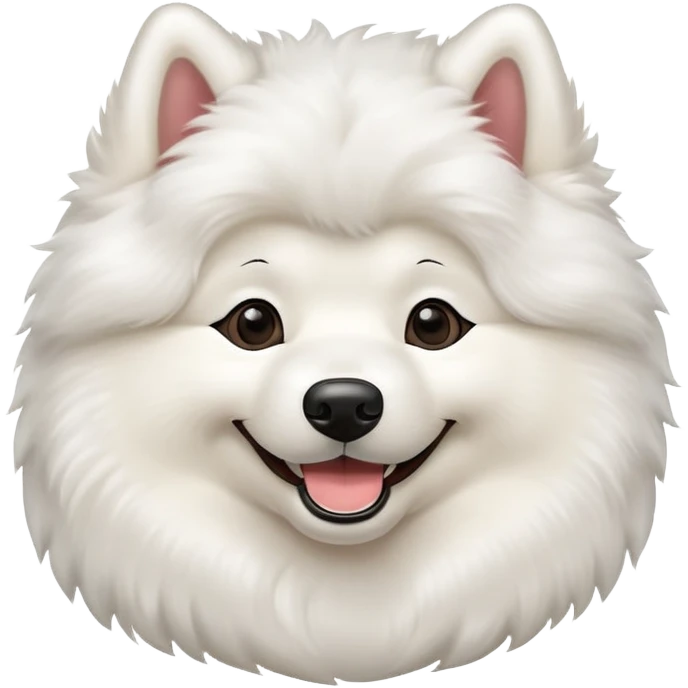 Happy samoed emoji