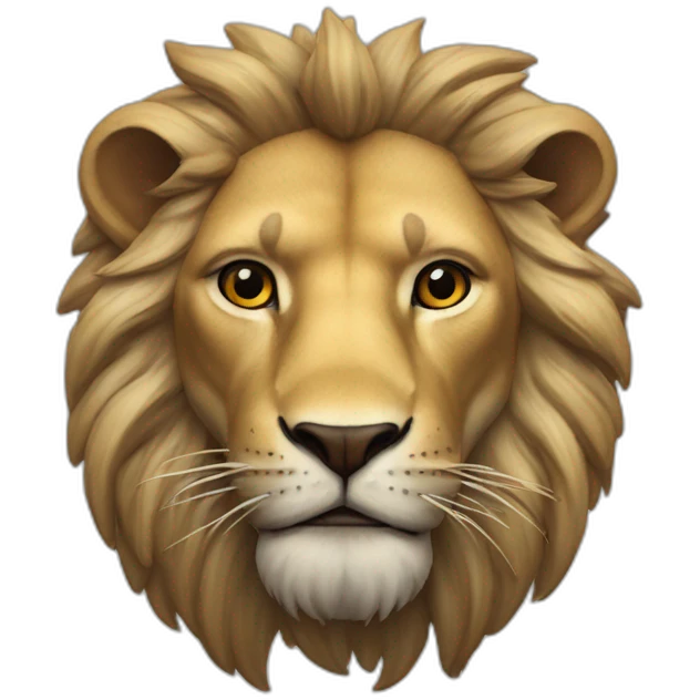 León rugiendo con corona emoji