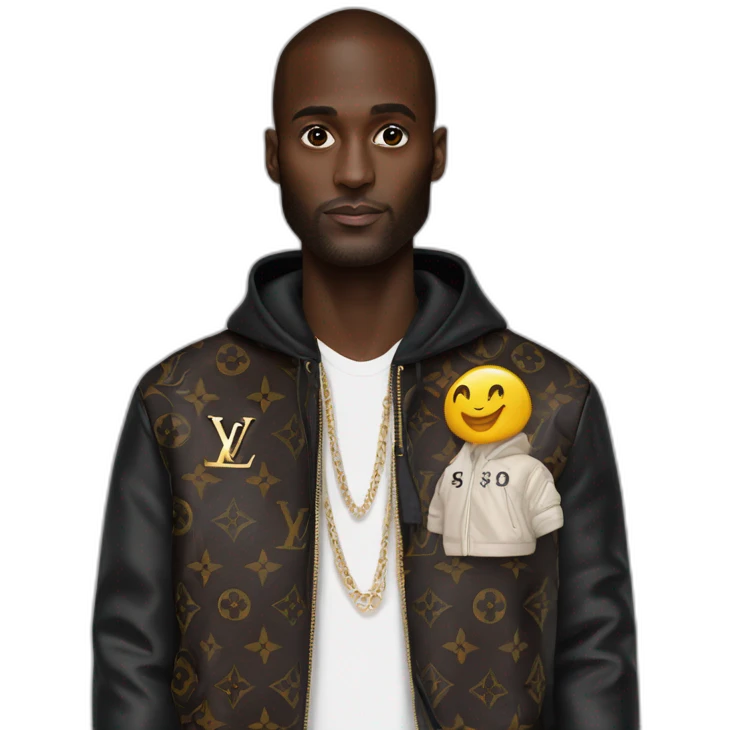 Virgil Abloh with louis Vuitton jacket  emoji