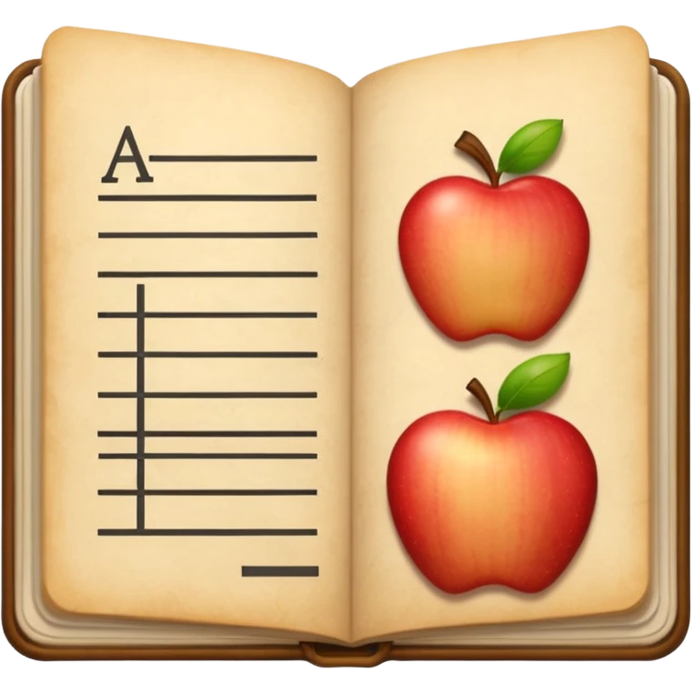 apple style emoji representing accounting or bookkeeping, such as a ledger, calculator, or financial document emoji