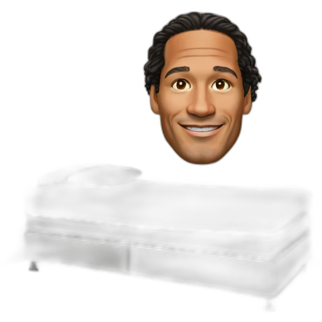 Van dijk sur un lit emoji