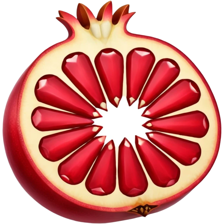 pomegranate sliced emoji