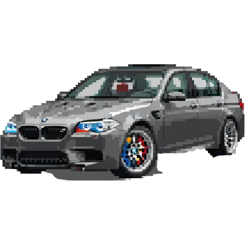 BMW M5 performance sedan emoji