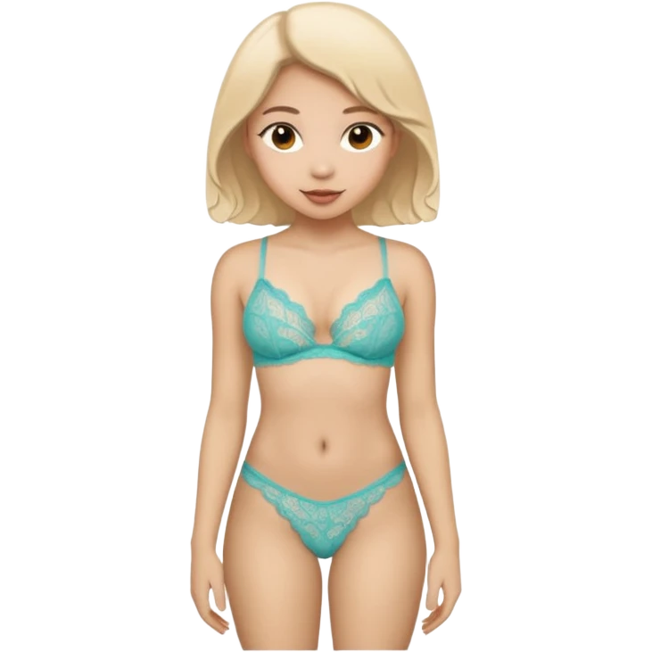 Girls with a thong
 emoji