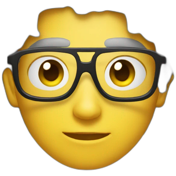 Persona con lentes emoji