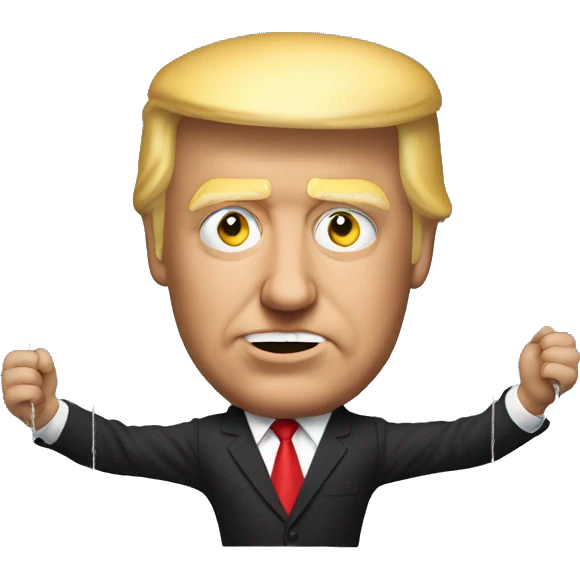 Trump as puppet strings  emoji