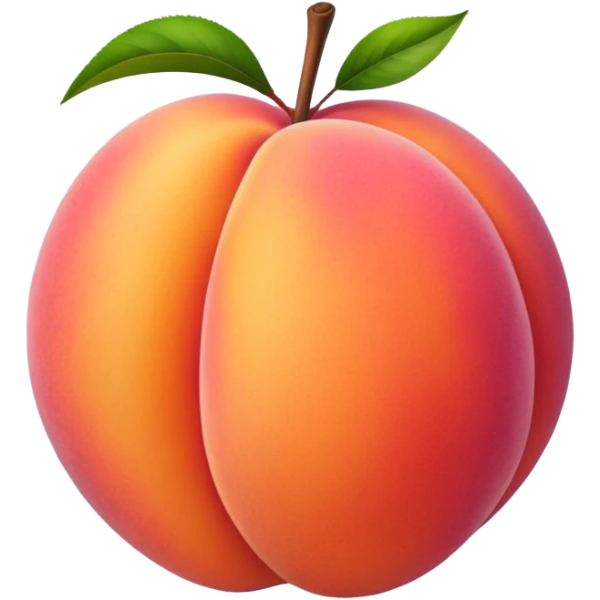 Peach fruit emoji for 'Peaches' song emoji