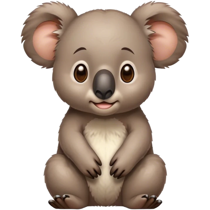 confused cartoon koala emoji