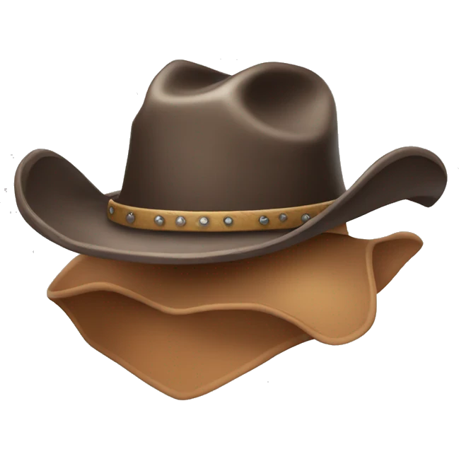 Cute cowboy hat emoji