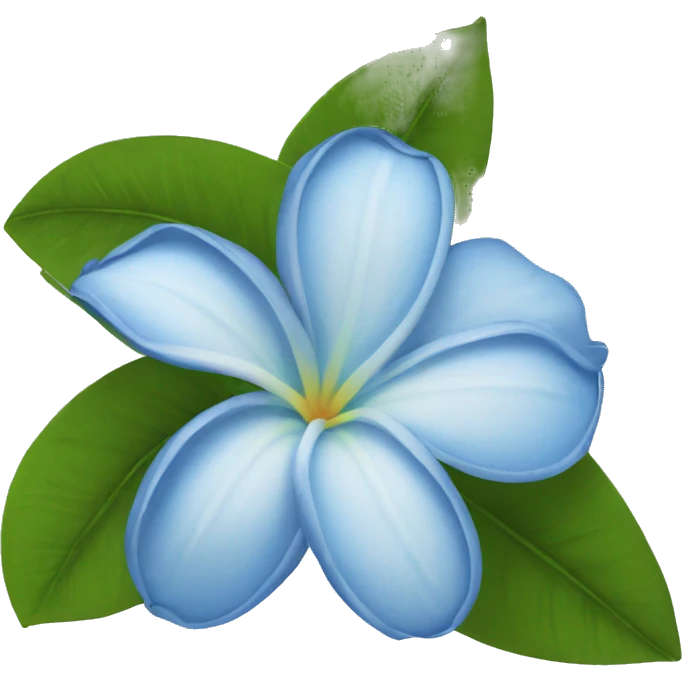 Blue frangipani  emoji