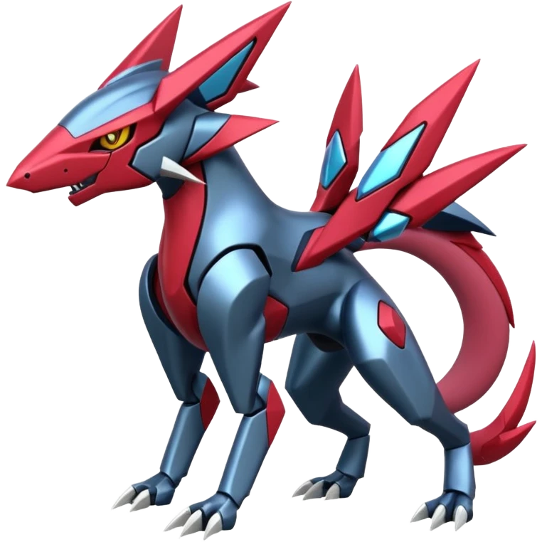 Futuristic Modern Genesect-Zeraora-Palkia-Zoroark-fusion emoji
