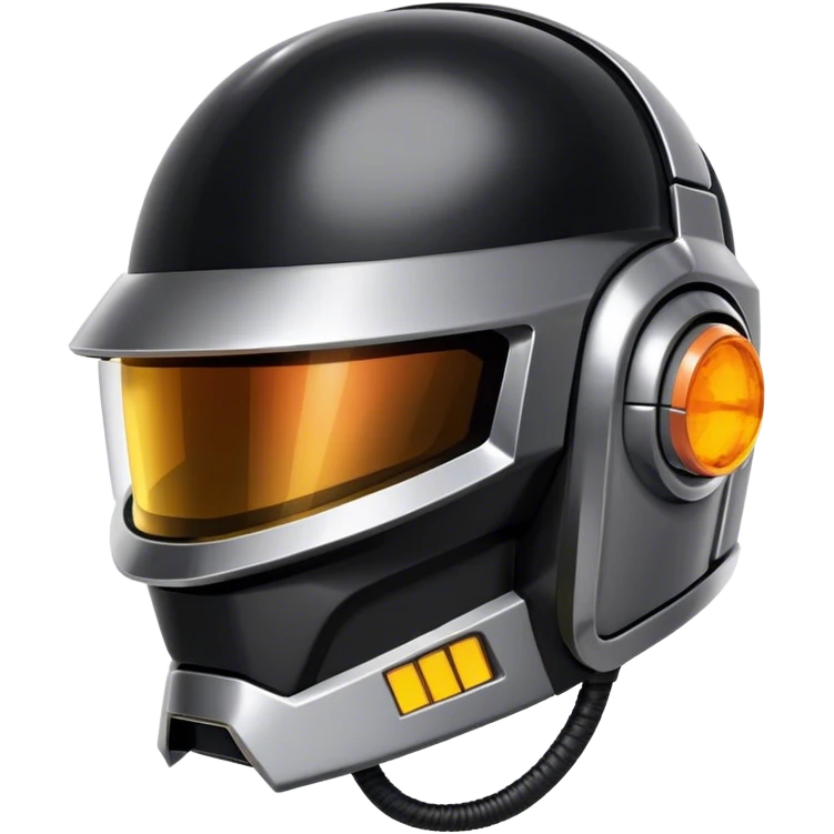 Daft punk helmet with Zapier logo emoji