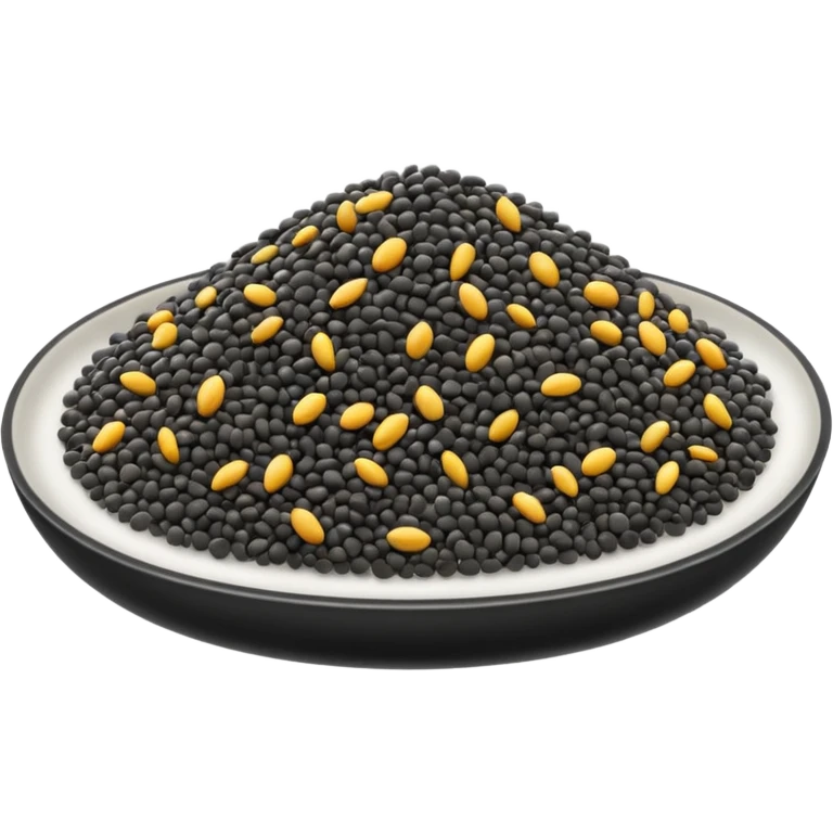 Semi di chia sparpagliati emoji