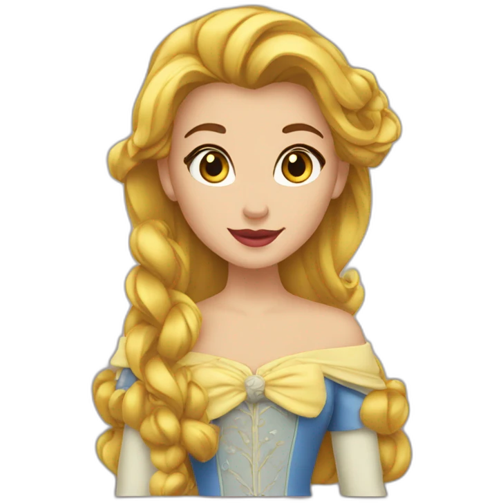 Belle et la bête emoji