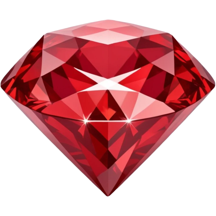red glitter diamond emoji