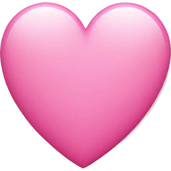 Heart pink with love emoji