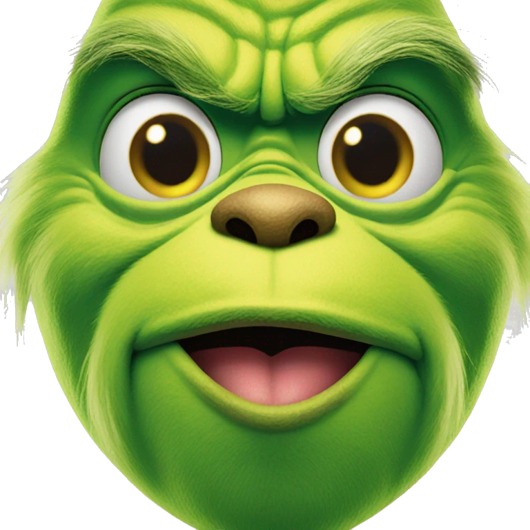 Grinch blowing kiss  emoji