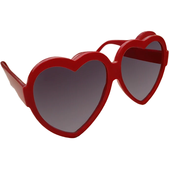 vintage red heart sunglasses emoji
