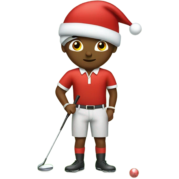 Golfer Christmas  emoji