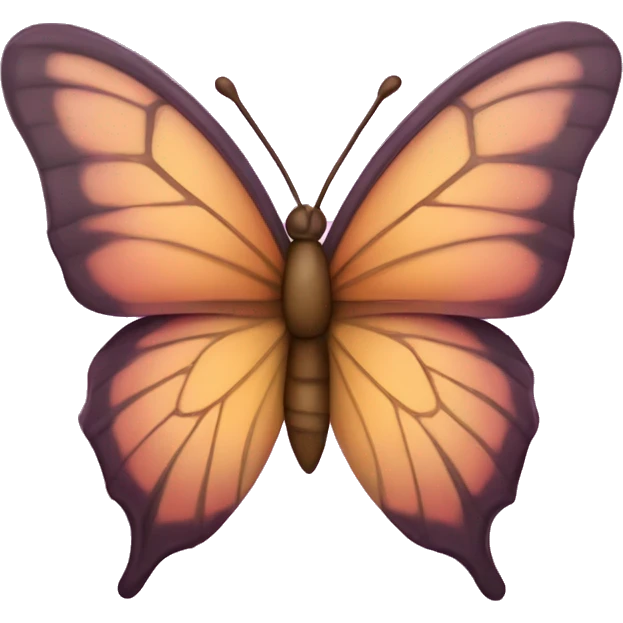 Mariposa en forma  de corazon emoji