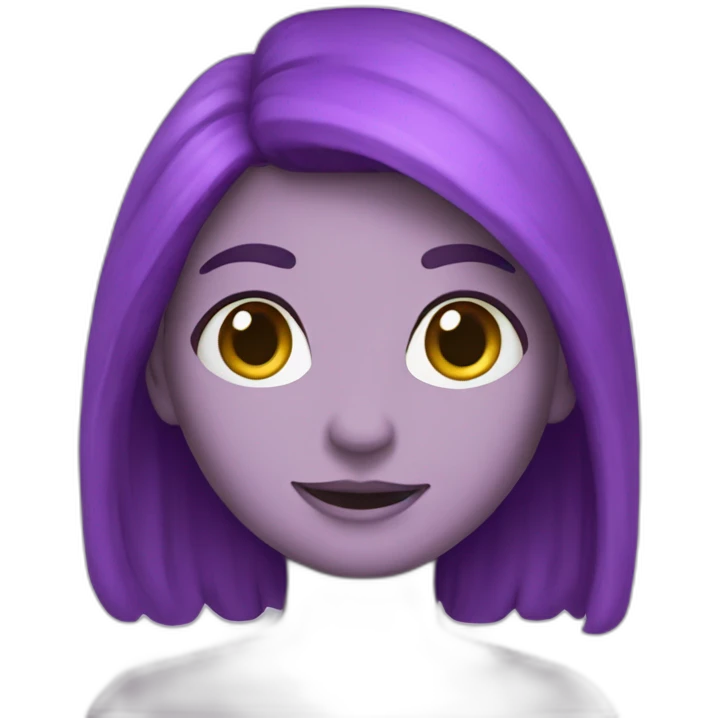 un criquet violet emoji