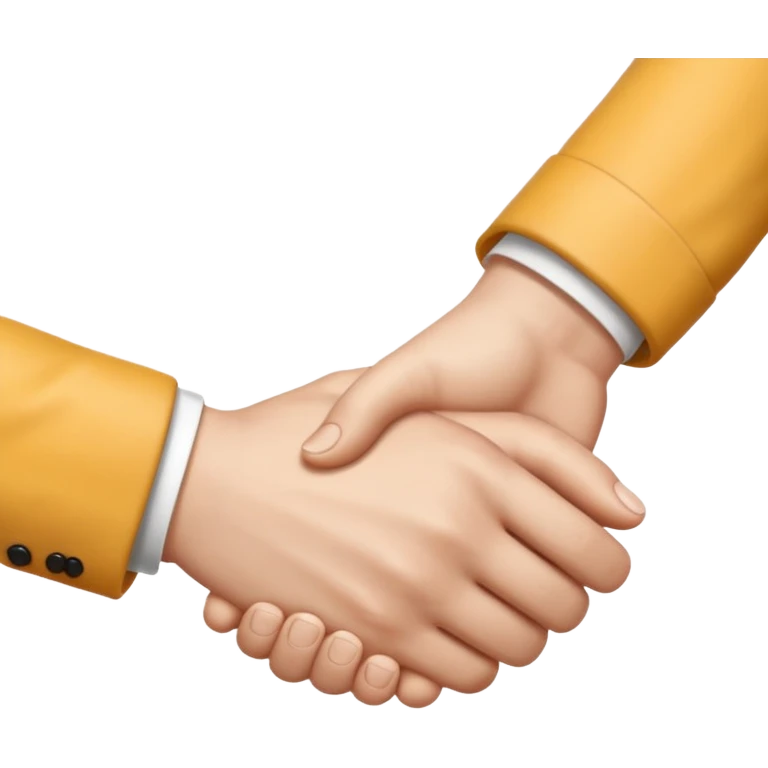 handshake, only hands, both white emoji