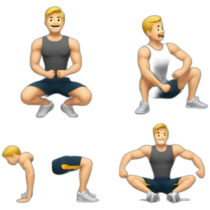 man doing sit-ups emoji