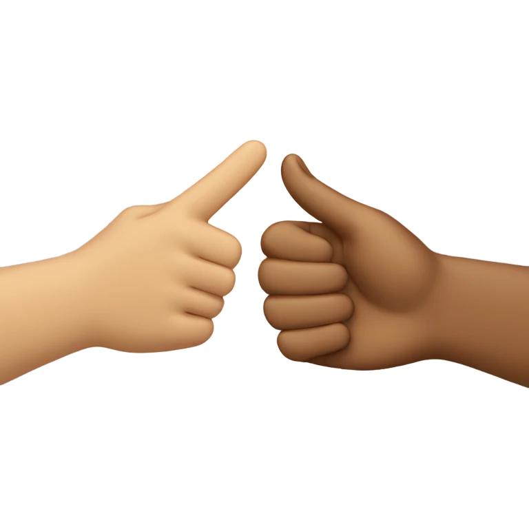 high five each other emoji