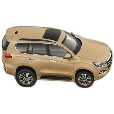 Haval H9 SUV on sand emoji