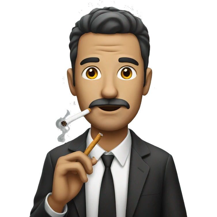 Man with a cigarette  emoji